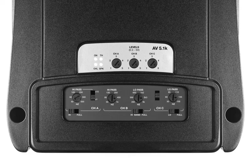 Audison AV 5.1k Amplifier | 1650 W total power | 2 x 75 W @ 4ohm + 2 x 250 W @ 2ohm + 1 x 1000 W @ 2ohm | AB-class