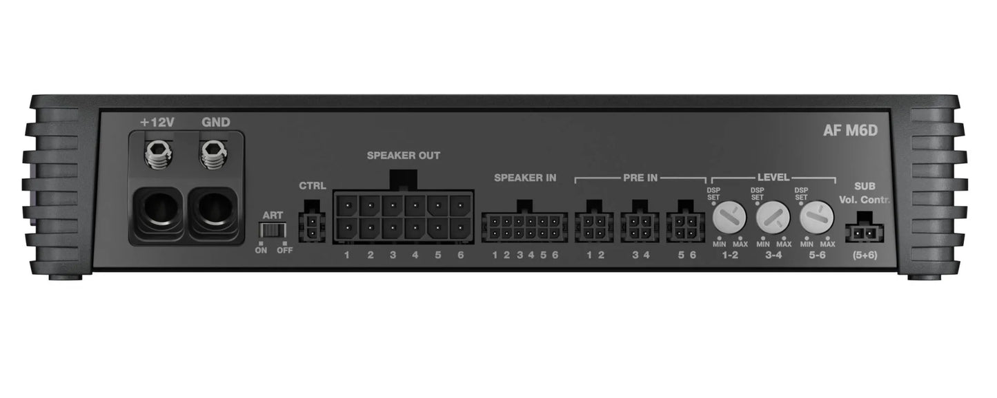 Audison AF M6D Amplifier | 1320 W total power | 6 x 220 W @ 2ohm | D-class Fully Bridgeable