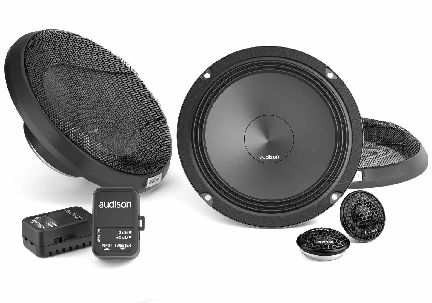 Audison APK 165 Kit | 300 W Peak Power | Kit 2 way 4 ohm | AP 1 + AP 6.5 + Crossover