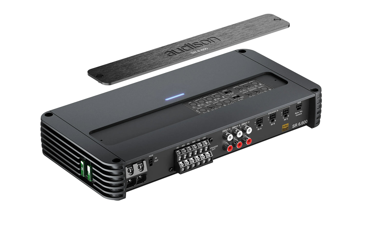 Audison SR 6.600 Amplifier | 1120 W total power | 140 W x 4 + 185 x 2 @2ohm | D-Class