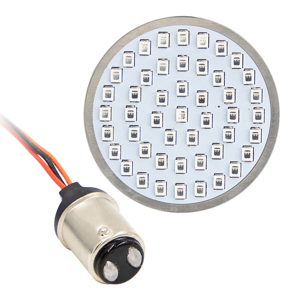 Saddle Tramp BC-1157RD Bullet Style Red Front 1157 LED Insert - Harley Davidson, Pair