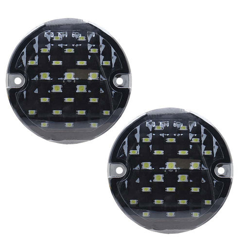 Saddle Tramp BC-PC1157AW Amber LED Turn Signal/White Running Lights with Smoke Lens - 3.25 Inch