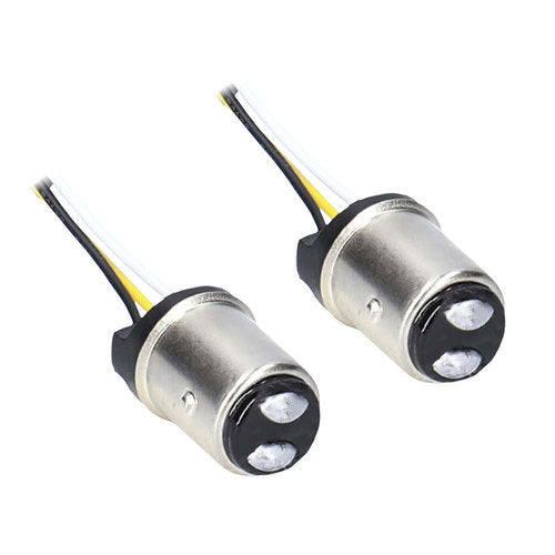 Saddle Tramp BC-PC1157AW Amber LED Turn Signal/White Running Lights with Smoke Lens - 3.25 Inch