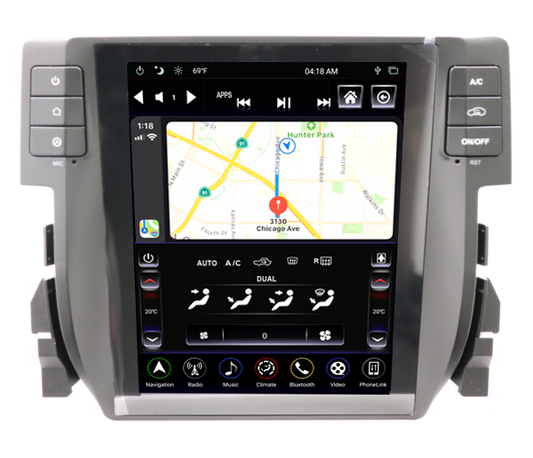 Linkswell 16-19 Honda Civic Gen 4 T-Style Radio