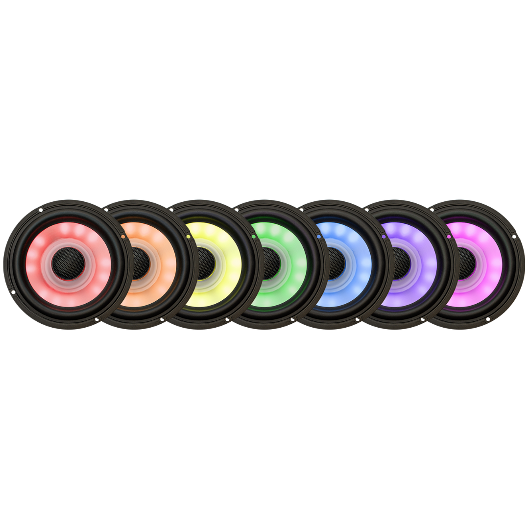 Aquatic AV Batwing Ultra RGB Speaker & Amp Kit For Harley 2014+