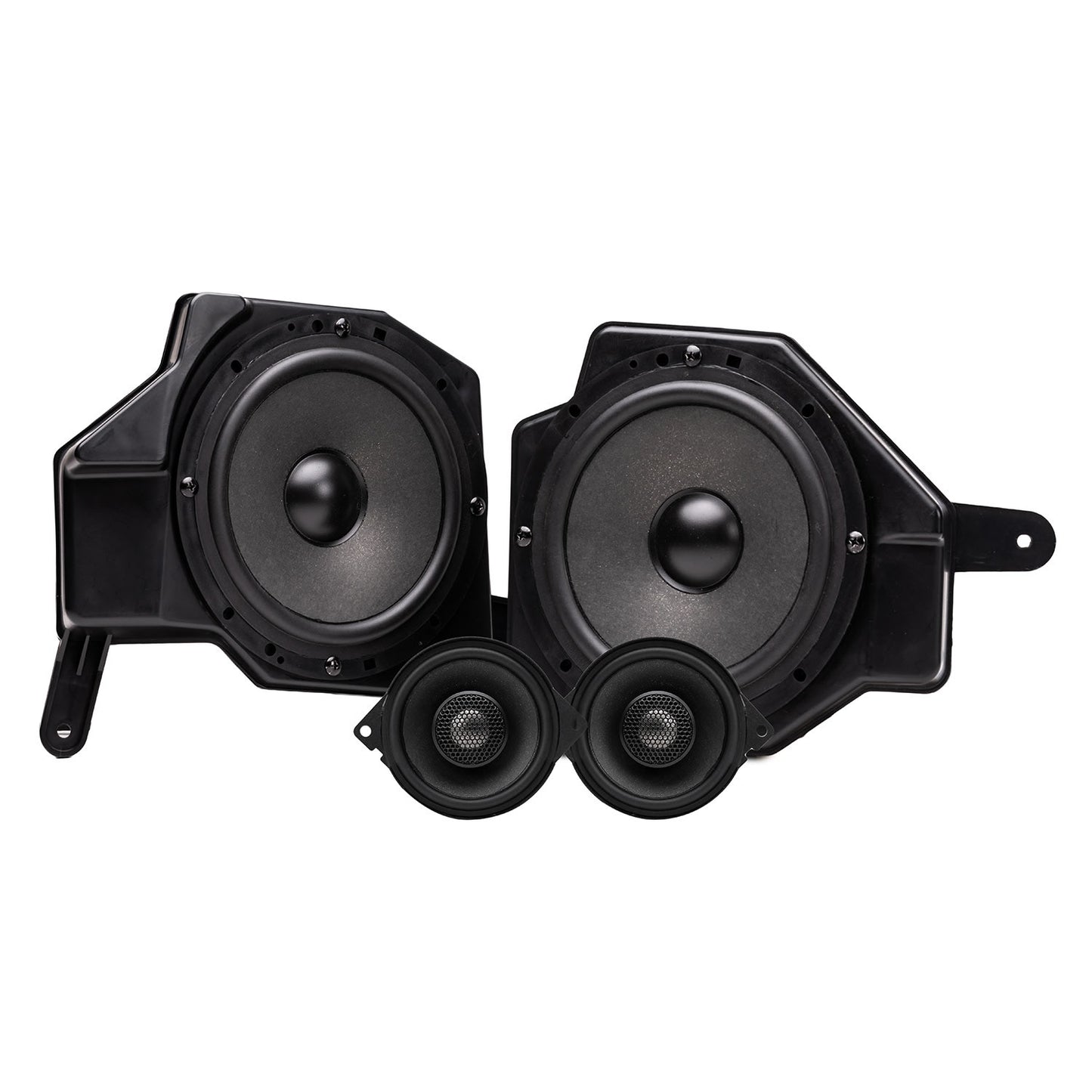 MB Quart JS1-316 6.5 + 3.5 Inch Jeep® Wrangler (JL) / Gladiator (JT) Tuned Front Dash 3-way Component Speakers Upgrade