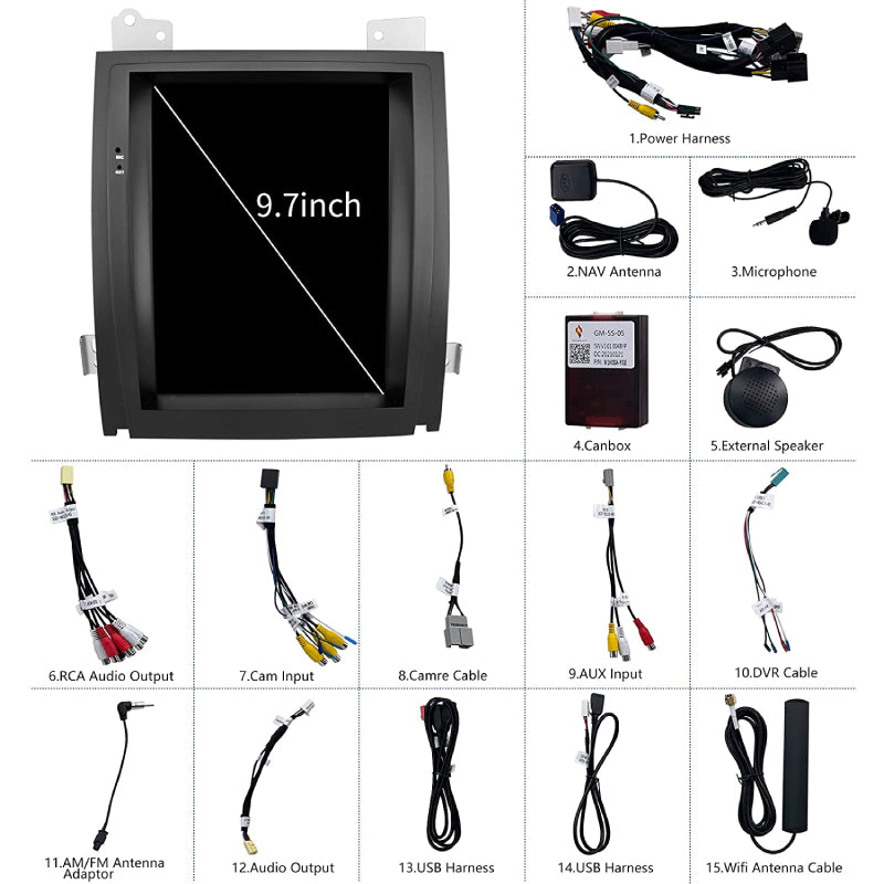 Linkswell 07-14 Cadillac Escalade Gen 4 T-Style Radio