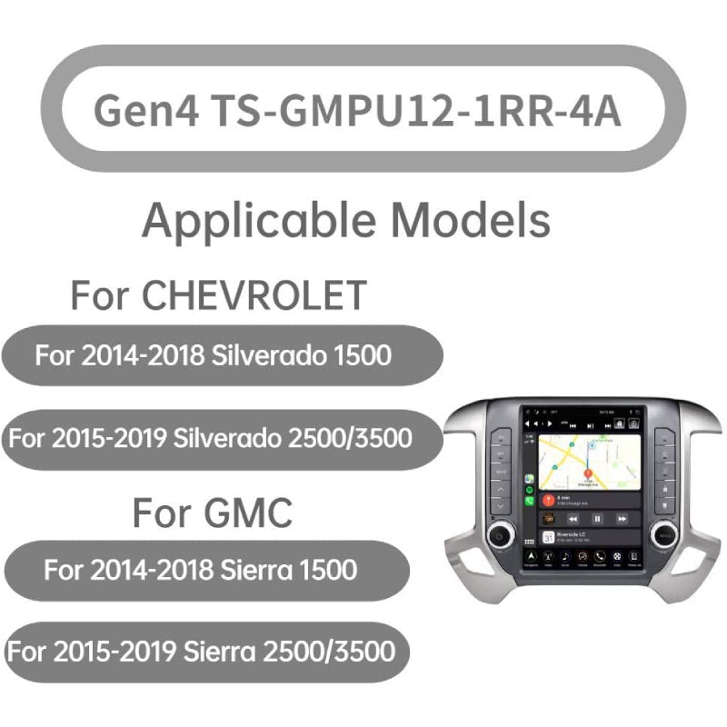 Linkwell 14-18 Chevy Silverado/GMC Sierra Generation 4 T-Style Radio