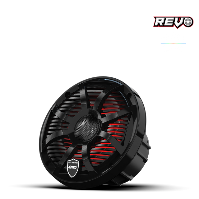 Wet Sounds REVO 6 SW-B V3 | REVO Series 6.5-inch High-Output Component Style Coaxial Speakers w/ RGB Grilles