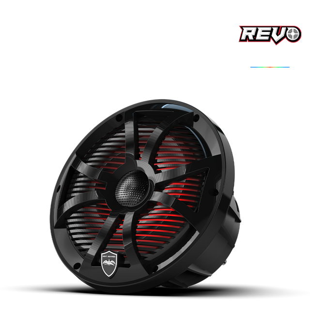 Wet Sounds REVO 8 SW-B V3 | REVO Series 8-inch High-Output Component Style Coaxial Speakers w/ RGB Grilles