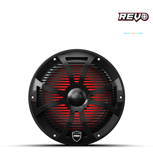 Wet Sounds REVO 8 SW-B V3 | REVO Series 8-inch High-Output Component Style Coaxial Speakers w/ RGB Grilles