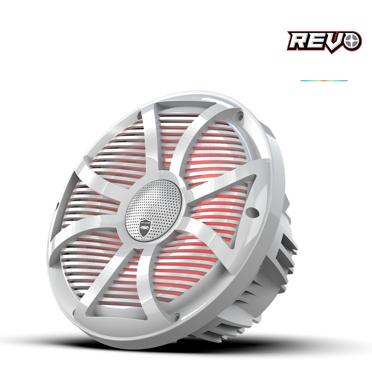 Wet Sounds REVO CX-10 SW-W S2 | REVO Series 10-inch High-Output Component Style Coaxial Speakers w/ SW-White RGB Grilles