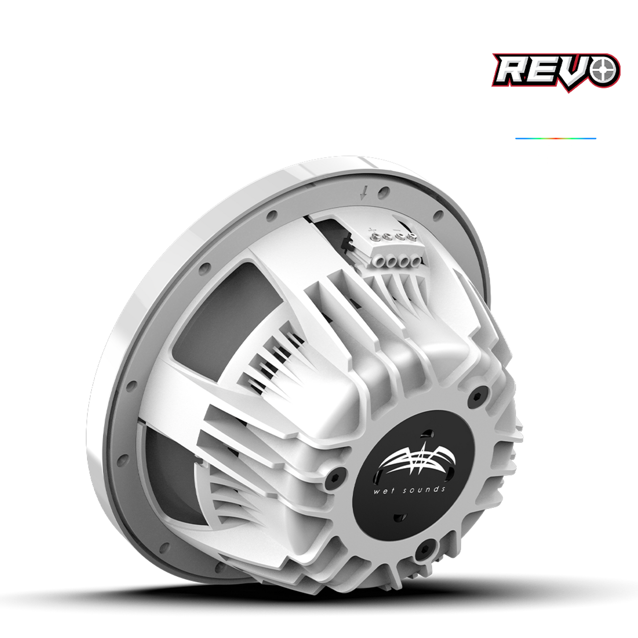 Wet Sounds REVO CX-10 XW-B S2 | REVO Series 10-inch High-Output Component Style Coaxial Speakers w/ RGB Grilles