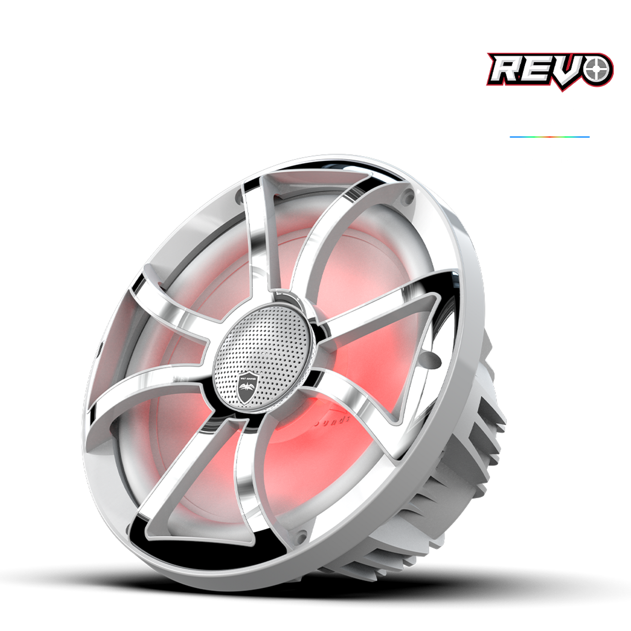 Wet Sounds REVO CX-10 XS-B-SS S2 | REVO Series 10-inch High-Output Component Style Coaxial Speakers w/ RGB Grilles