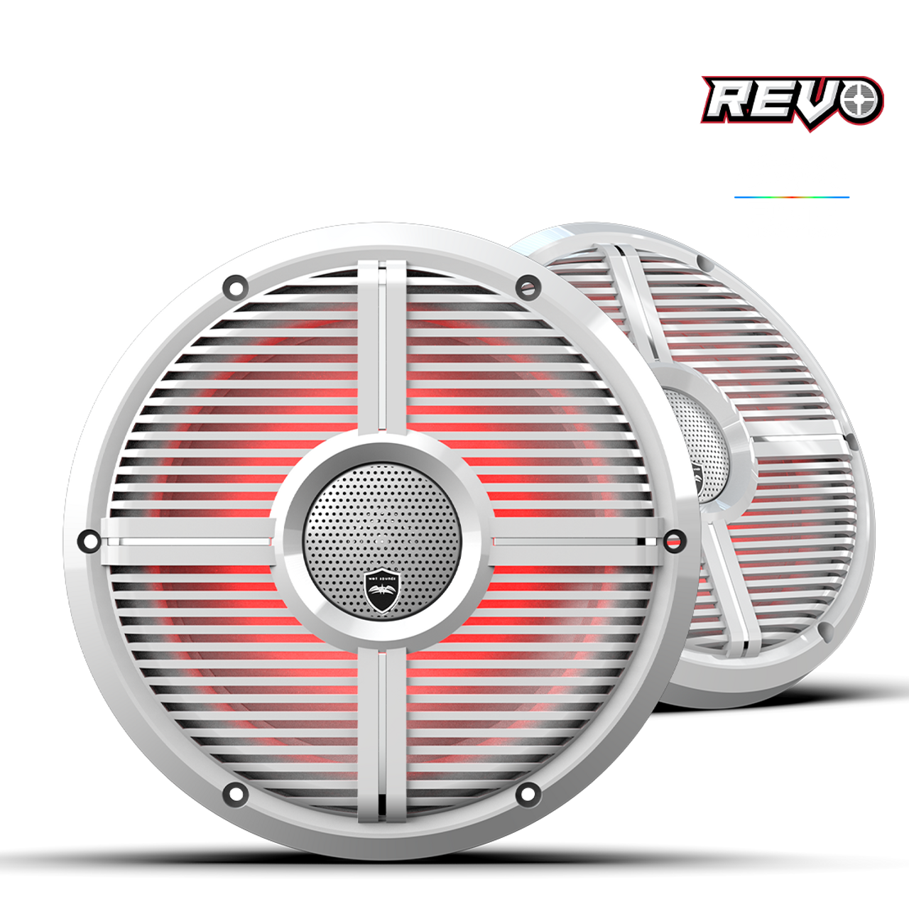 Wet Sounds REVO CX-10 XW-B S2 | REVO Series 10-inch High-Output Component Style Coaxial Speakers w/ RGB Grilles