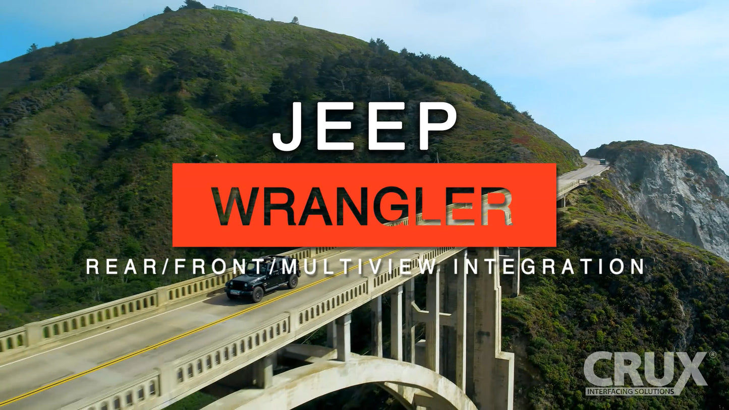 Crux RFM-WR1 Multi View Integration Interface with A/V Input for Jeep Wrangler with MyGig Radio