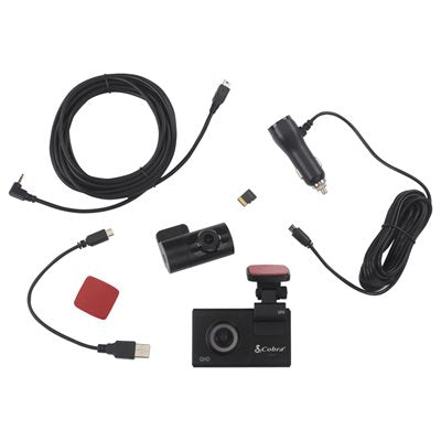Cobra SC200D HD dash cam with GPS, Wi-Fi, Bluetooth®, and second camera
