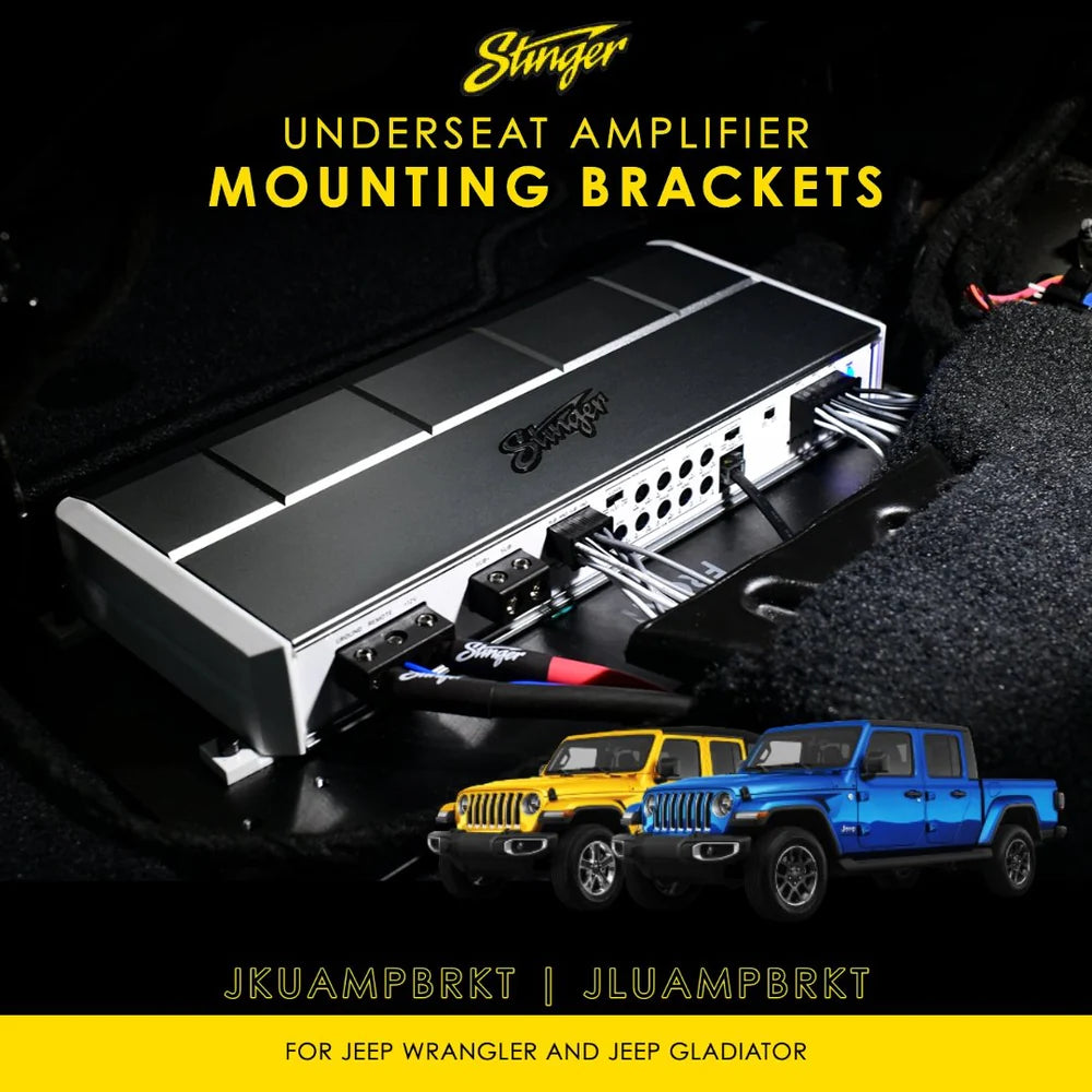 Stinger Amp Bracket For Jeep Wrangler JLU - Passenger Side