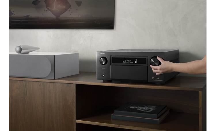 Denon AVR-A1H 15.4-channel home theater receiver with Dolby Atmos®, Bluetooth®, Apple AirPlay® 2, and Amazon Alexa compatibility