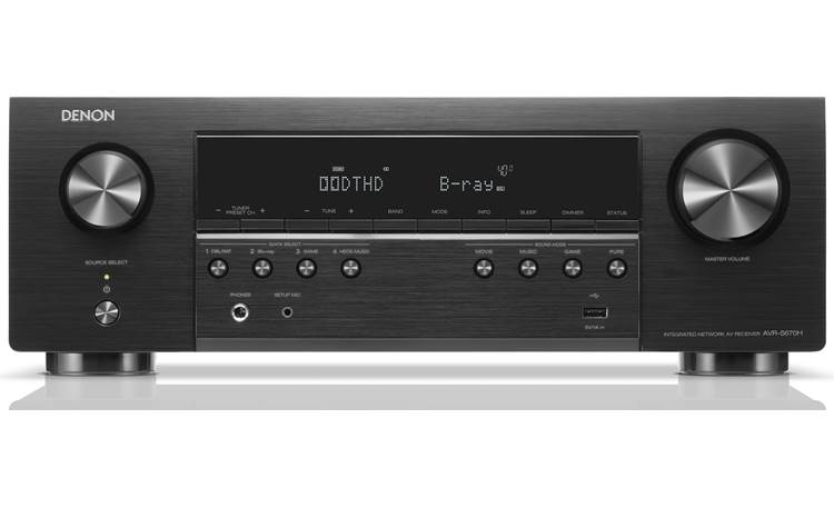 Denon AVR-S670H 5.2-channel home theater receiver with Wi-Fi®, Bluetooth®, Apple AirPlay® 2, and Amazon Alexa compatibility