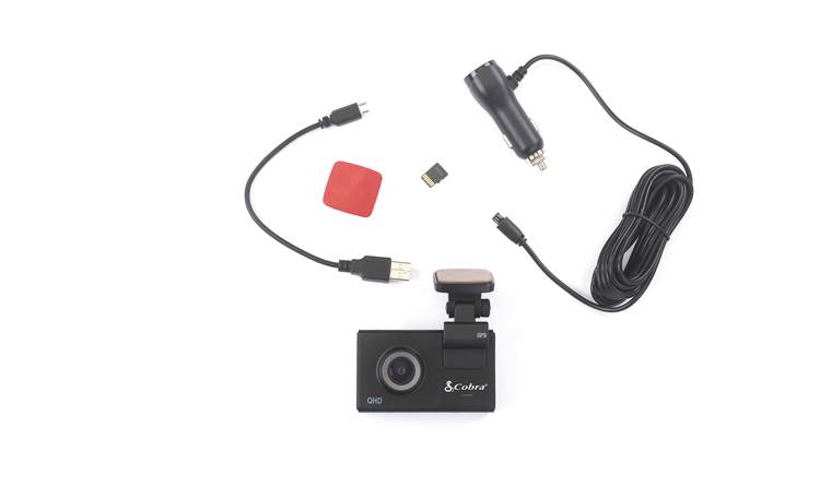 Cobra SC200 Quad HD dash cam with GPS, Bluetooth®, and Wi-Fi