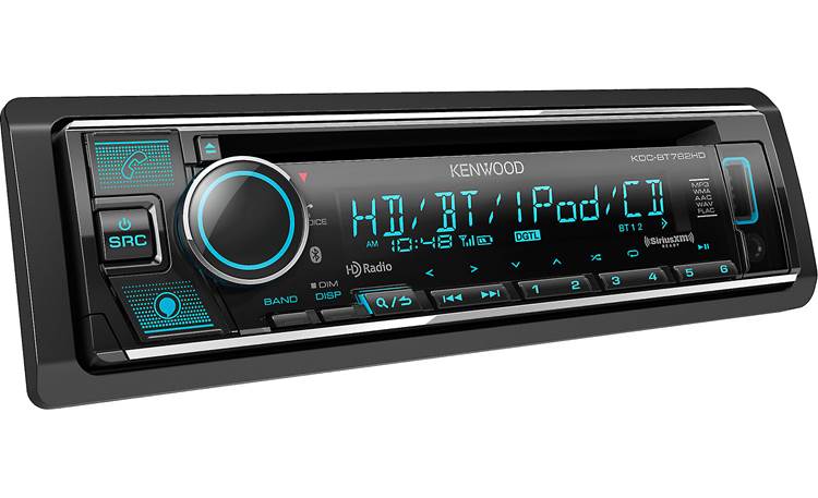 Kenwood KDC-BT782HD CD Receiver with Bluetooth & HD Radio, Amazon Alexa Compatible, SiriusXM Radio Ready, Remote Controlled, and Variable Color Lighting!
