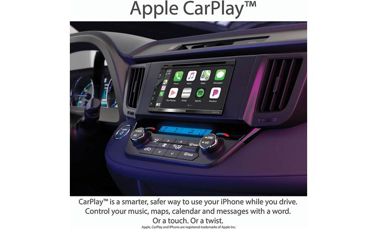 Kenwood DNX577S 6.75 DVD/CD Navigation Receiver, Apple Car Play, Garmin BT