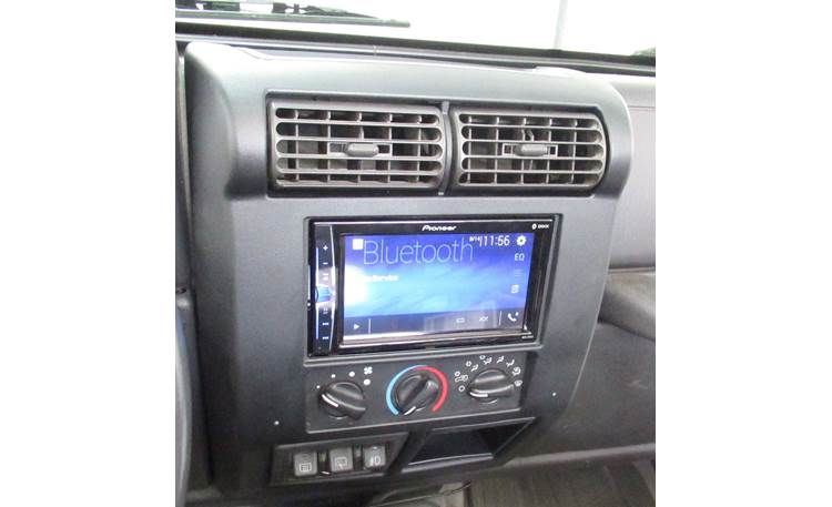 Metra 95-6549 Dash Kit Fits select 1997-2002 Jeep Wrangler vehicles — double-DIN radios (Black)