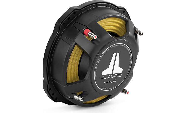 JL Audio 10TW3-D4 Shallow-Mount 10" Subwoofer With Dual 4-ohm Voice Coils
