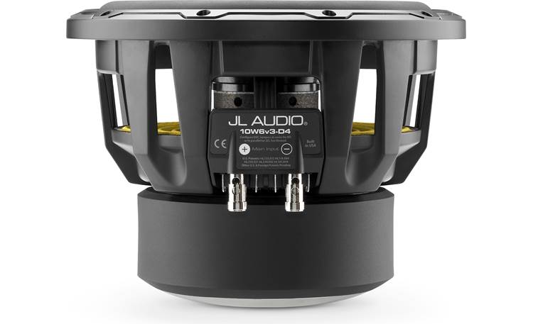JL Audio 10W6v3-D4 W6v3 Series 10" Subwoofer With Dual 4-ohm Voice Coils