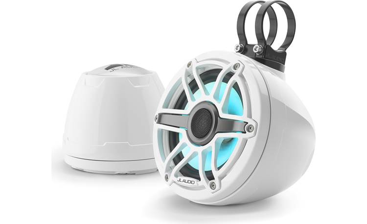 JL Audio M6-650VEX-Gw-S-GwGw-i M6 Series 6-1/2" VEX Wakeboard Tower Speakers With LED Lights (Pair)