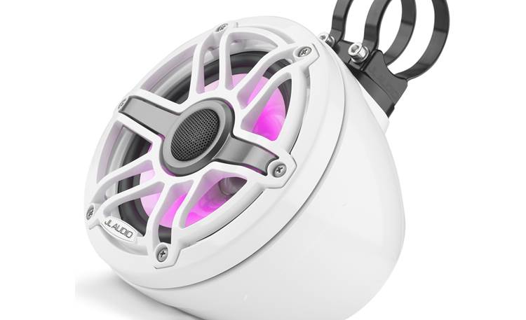JL Audio M6-650VEX-Gw-S-GwGw-i M6 Series 6-1/2" VEX Wakeboard Tower Speakers With LED Lights (Pair)