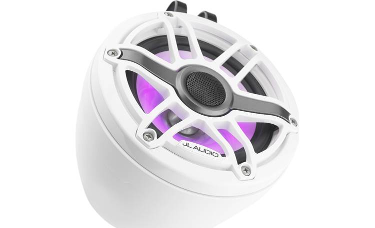 JL Audio M6-650VEX-Gw-S-GwGw-i M6 Series 6-1/2" VEX Wakeboard Tower Speakers With LED Lights (Pair)