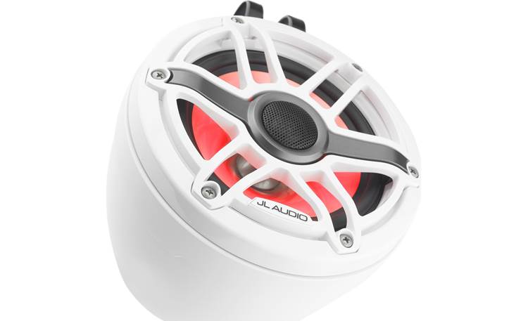 JL Audio M6-650VEX-Gw-S-GwGw-i M6 Series 6-1/2" VEX Wakeboard Tower Speakers With LED Lights (Pair)