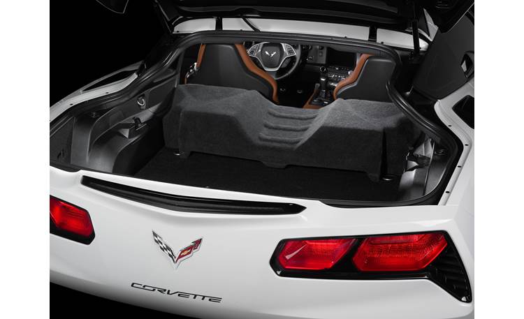 JL Audio Stealthbox Custom-fit fiberglass enclosure with two TW3 10" subwoofers for 2014-up Chevrolet C7 Corvette coupes