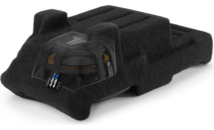 L Audio Stealthbox® Custom-fit fiberglass enclosure with 10" TW1 subwoofer — fits 2014-up Chevrolet Silverado/GMC Sierra Crew Cab