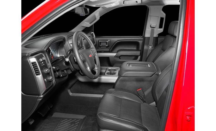 L Audio Stealthbox® Custom-fit fiberglass enclosure with 10" TW1 subwoofer — fits 2014-up Chevrolet Silverado/GMC Sierra Crew Cab