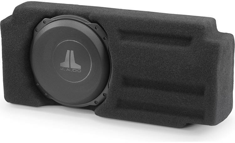 JL Audio Stealthbox® Custom-fit fiberglass enclosure with 10" 10TW3-D4 subwoofer — fits 2016-up Toyota Tacoma Double Cab trucks