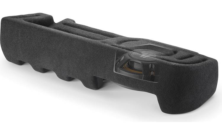 JL Audio Stealthbox® Custom-fit fiberglass enclosure with 10" 10TW3-D4 subwoofer — fits select 2015-up Ford F-150 SuperCab and 2017-up SuperDuty models