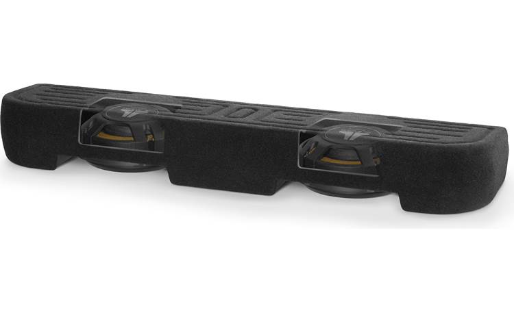 JL Audio Stealthbox® Custom-fit fiberglass enclosure with two 12" 12TW3-D8 subwoofers — fits 2009-up Ford F-150 SuperCrew and SuperDuty Crew Cab trucks