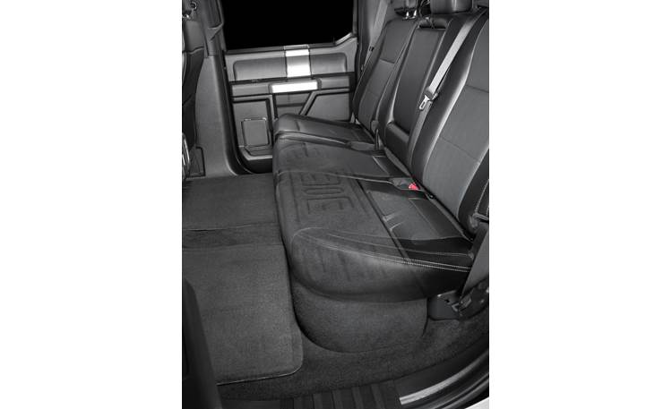 JL Audio Stealthbox® Custom-fit fiberglass enclosure with two 12" 12TW3-D8 subwoofers — fits 2009-up Ford F-150 SuperCrew and SuperDuty Crew Cab trucks