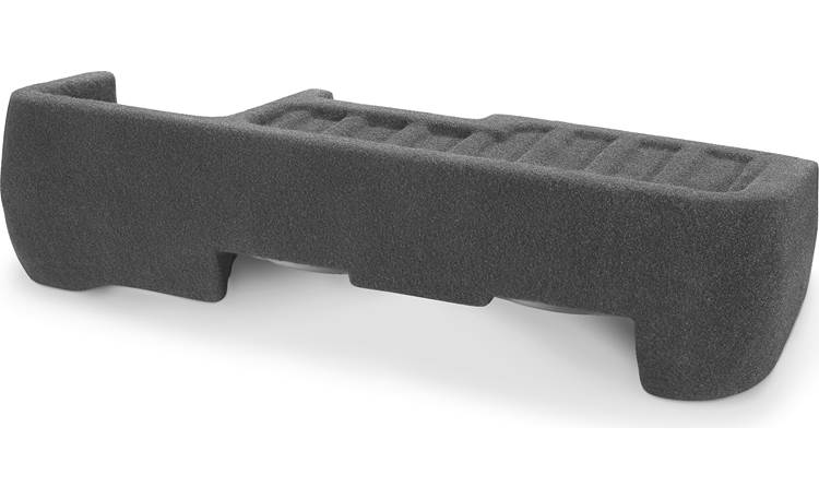 JL Audio Stealthbox® Custom-fit fiberglass enclosure with two 10TW3-D8 subwoofers — fits 2019-up Chevrolet Silverado or GMC Sierra Double Cab trucks