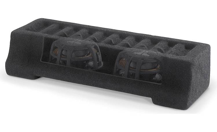 JL Audio Stealthbox® Custom-fit fiberglass enclosure with two 10" 10TW1-4 subwoofer — fits 2006-up RAM 2500/3500 Mega Cab trucks