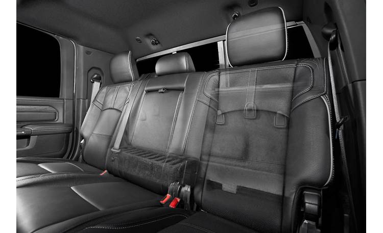 JL Audio Stealthbox® Custom-fit fiberglass enclosure with two 10" 10TW1-4 subwoofer — fits 2006-up RAM 2500/3500 Mega Cab trucks