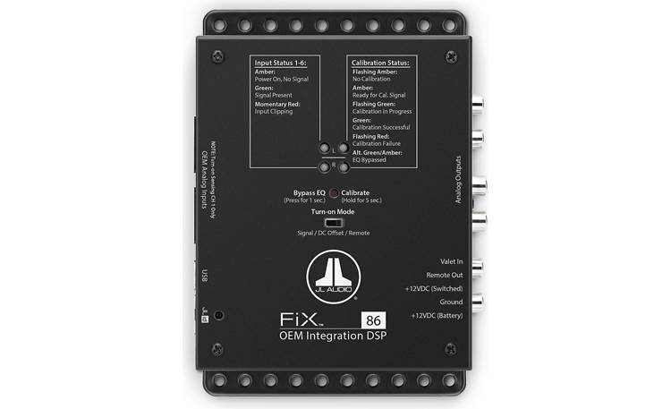 JL Audio FiX™ 86 Sound Processor for Adding Amps and Speakers to a Factory System — 6 Outputs