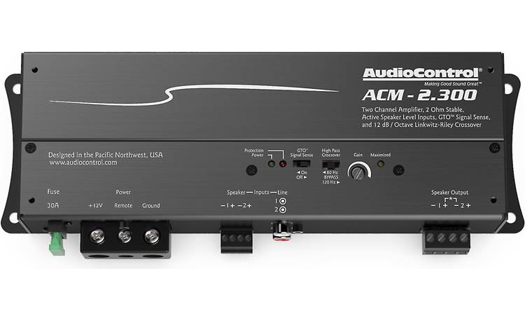 AudioControl ACM-2.300 ACM Series compact 2-channel car amplifier — 75 watts RMS x 2