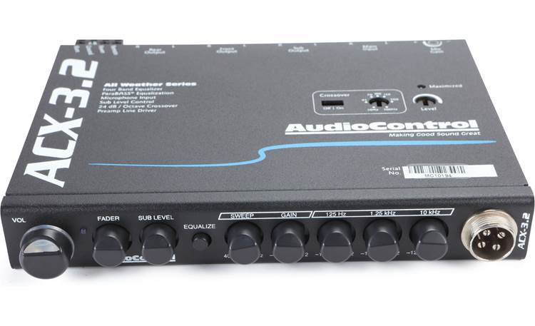 AudioControl ACX-3.2 All-weather stereo EQ and crossover with paging microphone
