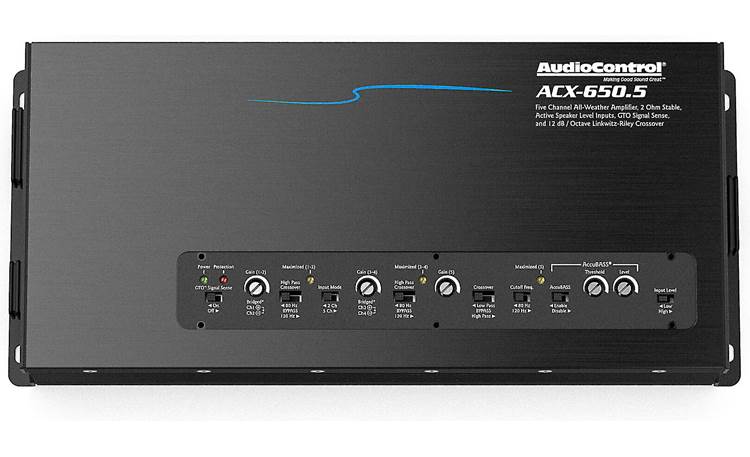 AudioControl ACX-650.5 5-channel powersports/marine amplifier — 50 watts RMS x 4 at 4 ohms + 350 watts RMS x 1 at 2 ohms
