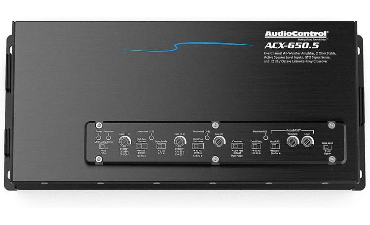 AudioControl ACX-650.5 5-channel powersports/marine amplifier — 50 watts RMS x 4 at 4 ohms + 350 watts RMS x 1 at 2 ohms