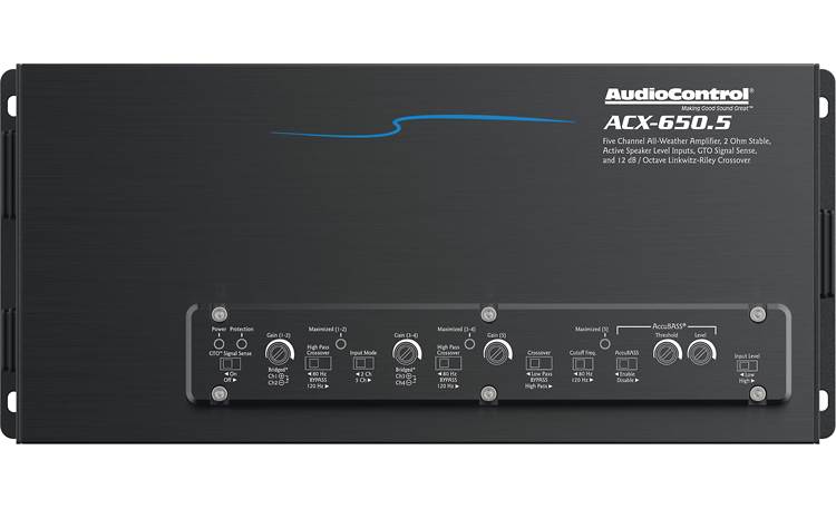 AudioControl ACX-650.5 5-channel powersports/marine amplifier — 50 watts RMS x 4 at 4 ohms + 350 watts RMS x 1 at 2 ohms